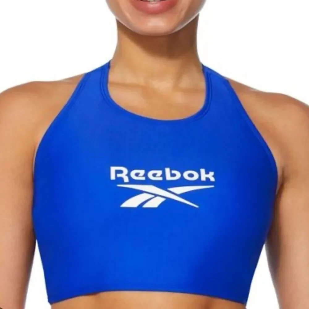 REEBOK Women's High-Neck T-Back Bikini Top, swim top